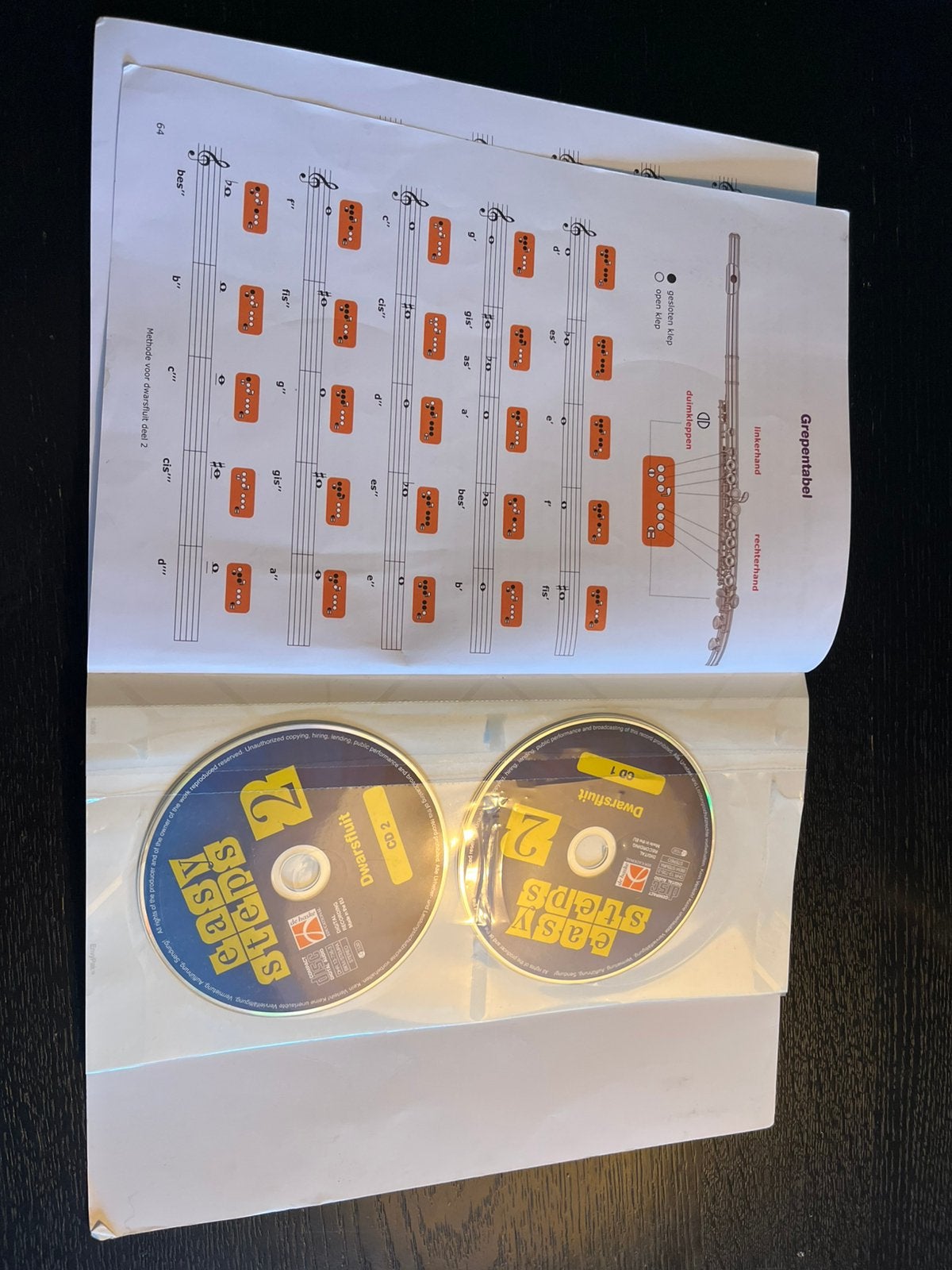 Easy steps 2 (dwarsfluit), Muziek en Instrumenten, Blaasinstrumenten | Dwarsfluiten en Piccolo's, Ophalen of Verzenden, Gebruikt