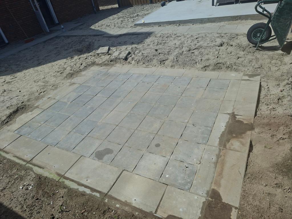 Betonnen terrastegels 30x30 63 stuks, Tuin en Terras, Tegels en Klinkers, Ophalen of Verzenden, Gebruikt, Beton, Terrastegels