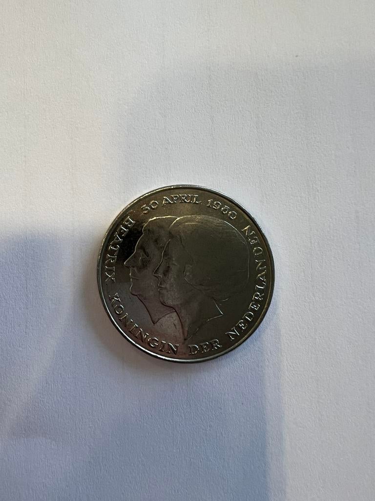 Nederlandse herdenkingsmunt uit 1980, Ophalen of Verzenden, Koningin Beatrix