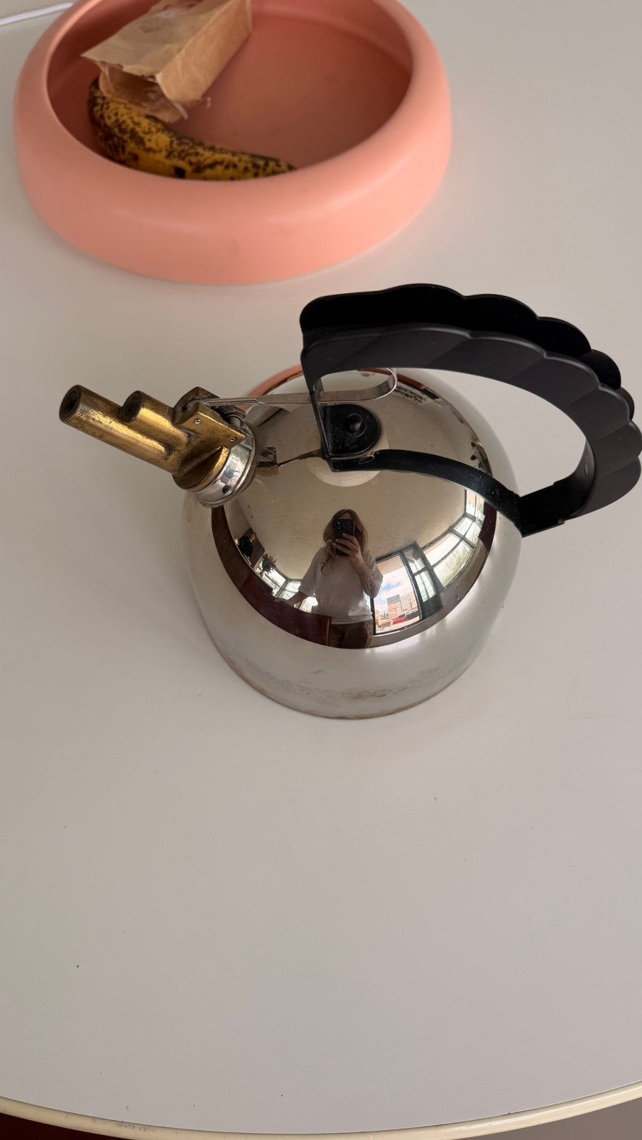 Alessi 9091 fluitketel, Gebruikt, Ophalen, Theepot/fluitketel, Metaal