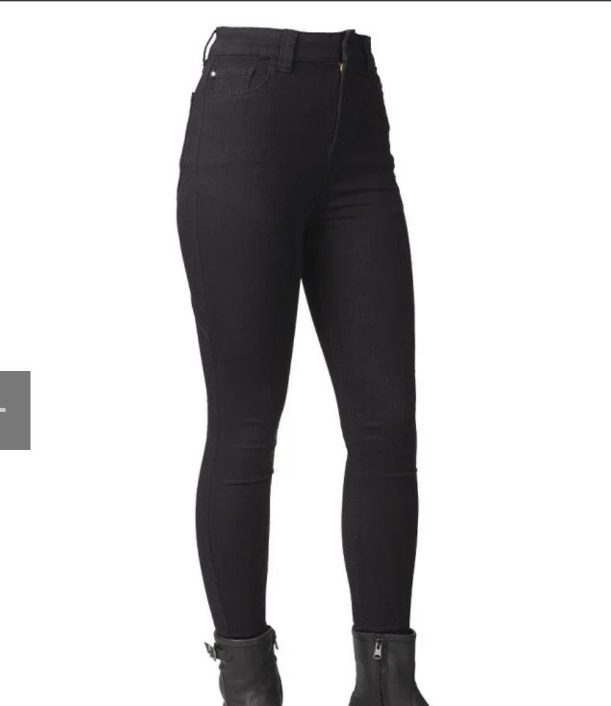 Bull-it Skinny Fury Motorjeans Dames Maat S Zwart Z.G.A.N., Motoren, Ophalen of Verzenden, Tweedehands, Dames, Broek | textiel