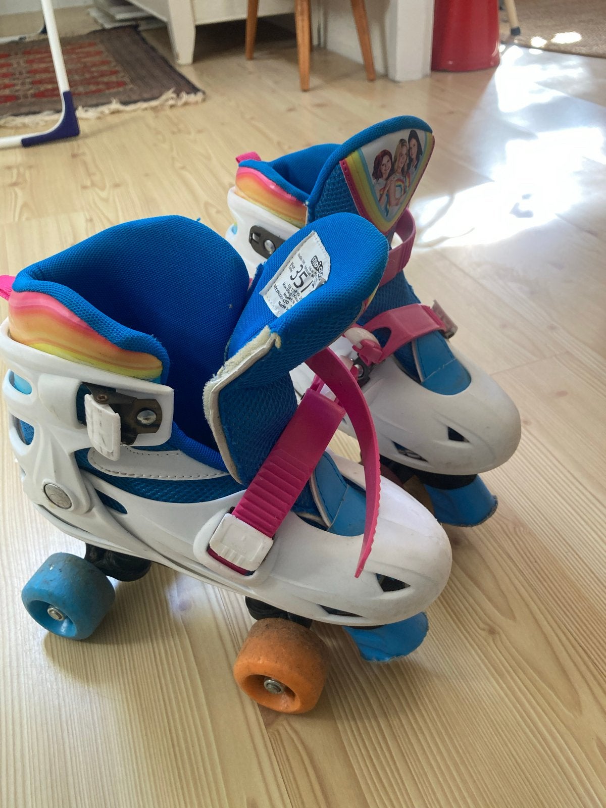 K3 rolschaatsen - Maat 35/38 - Verstelbaar, Ophalen, Verstelbaar, Gebruikt, Kinderen