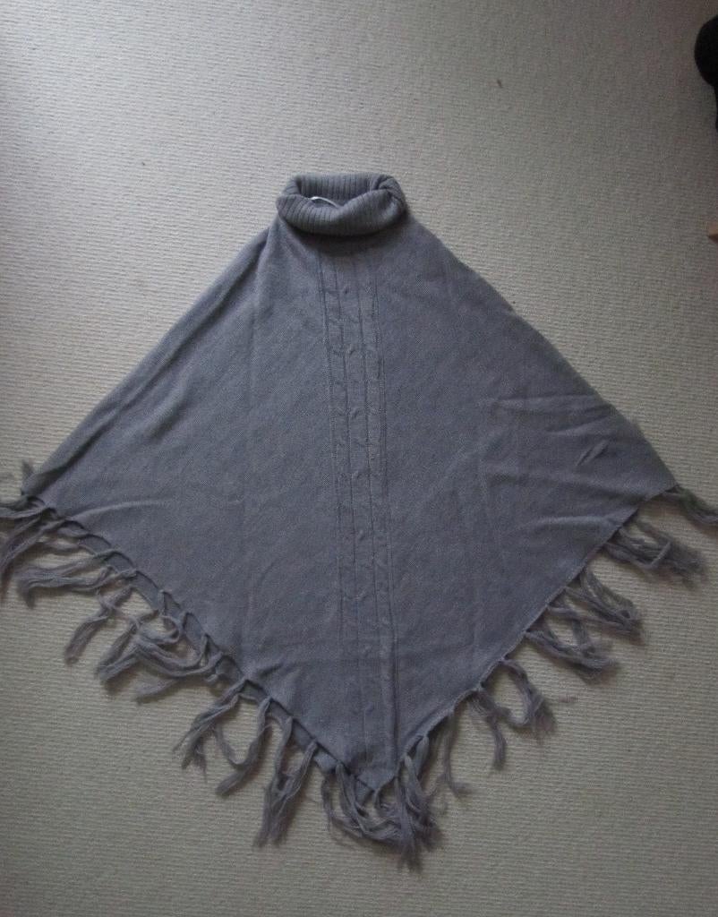 Poncho one size grijs, Verzenden, Zo goed als nieuw