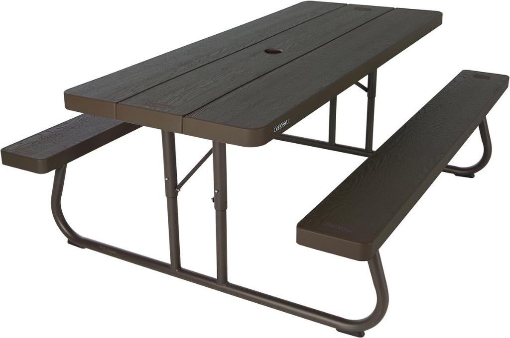 Picknicktafel - bruin, Ophalen, Overige materialen, Zo goed als nieuw, Inklapbaar