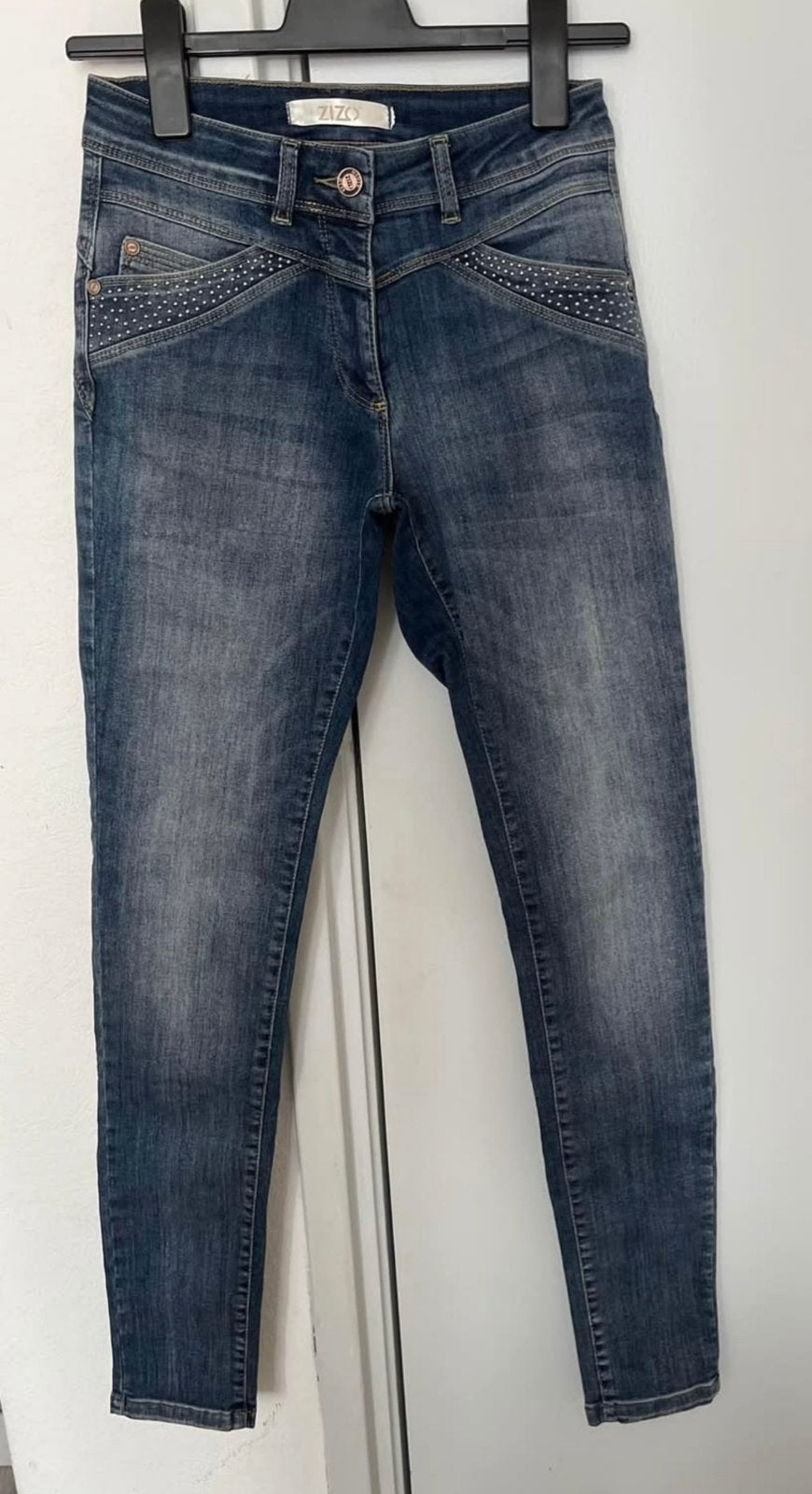 Mooi Jeans merk ZIZO, Ophalen of Verzenden, Zo goed als nieuw, Blauw, W28 - W29 (confectie 36)