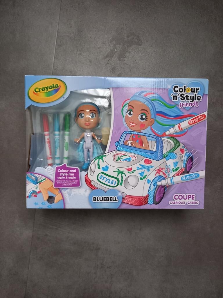 Crayola colour & style friends - cabrio auto met popje, Ophalen of Verzenden