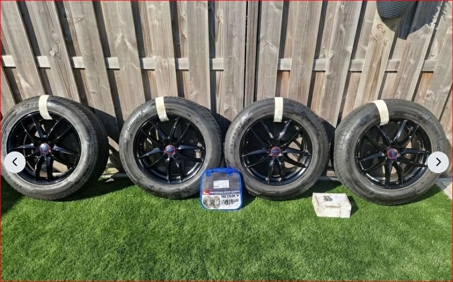 Winterbanden+ Velgen 215/65/R17, Ophalen, Gebruikt