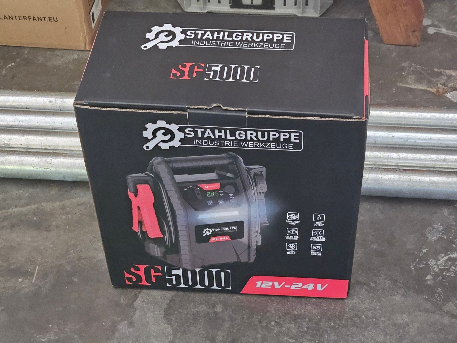 Stahlgruppe SG5000 Jumpstarter 12V-24V, Ophalen