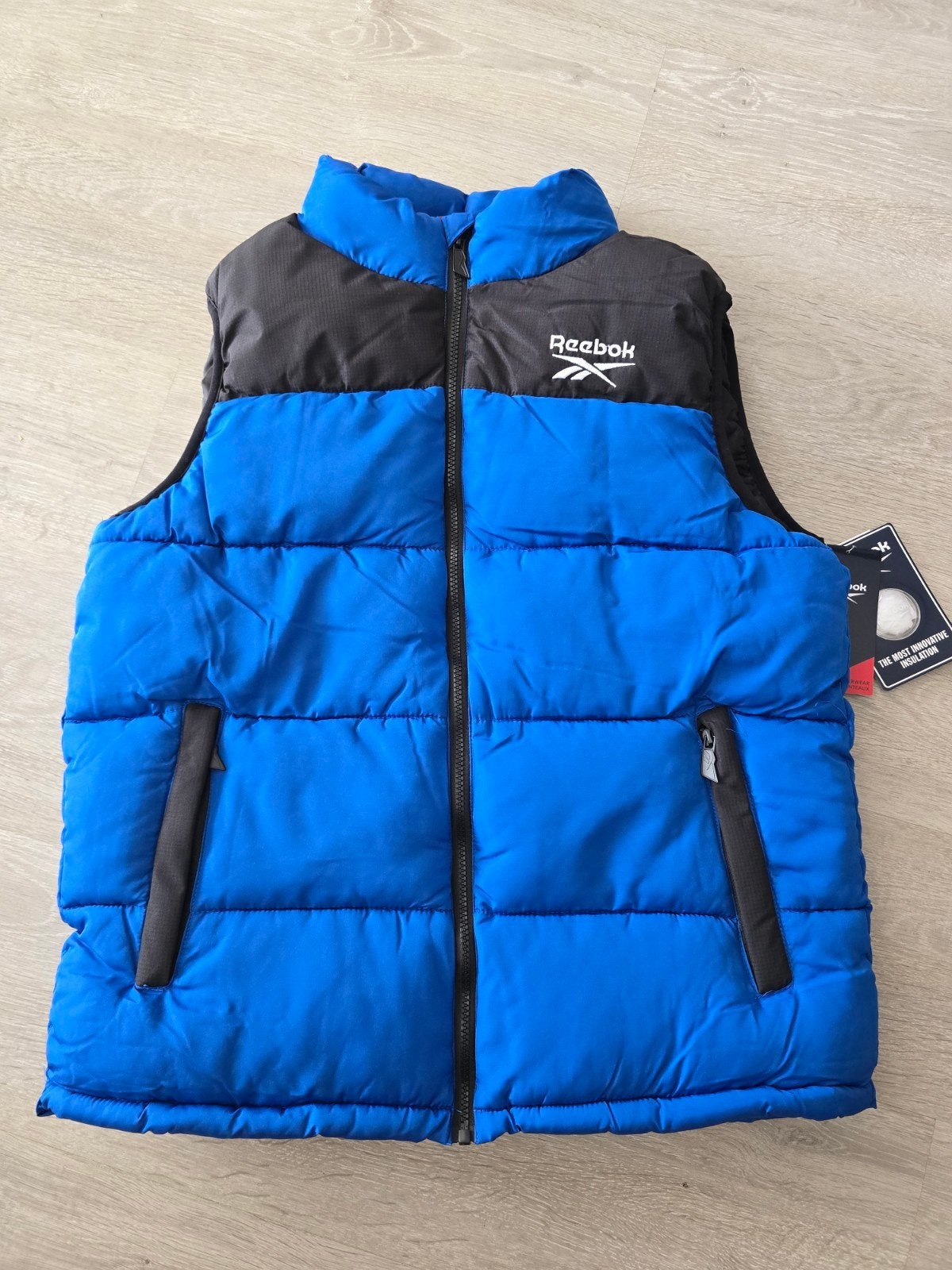 Blauw heren bodywarmer Reebok, maat S, Nieuw (G), Ophalen of Verzenden, Nieuw, Maat 46 (S) of kleiner, Blauw