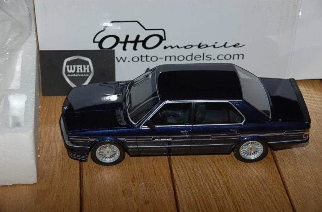 1:18 BMW ALPINA B7 E28 blue Otto mobile OT633 in box WRH, Verzenden, Zo goed als nieuw, Auto, OttOMobile