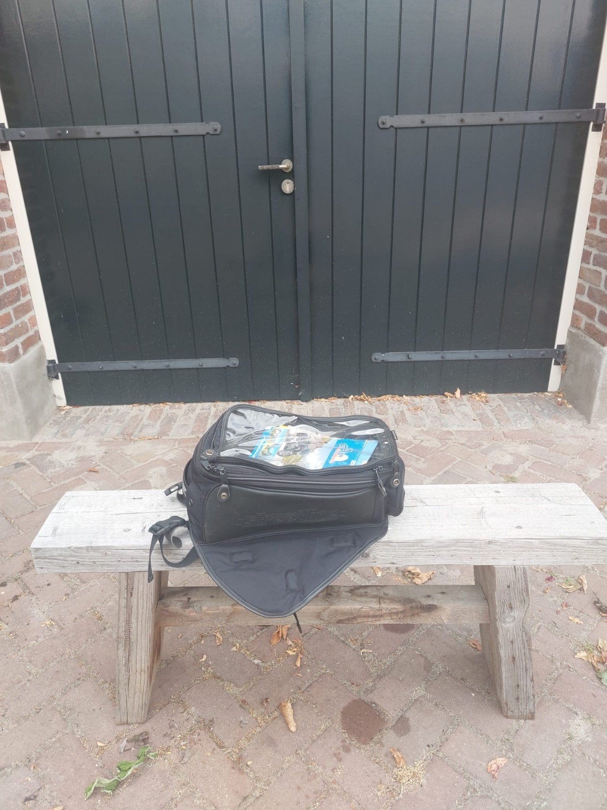Motortassen set: Zadeltassen en Tanktas Streetline, Ophalen, Gebruikt