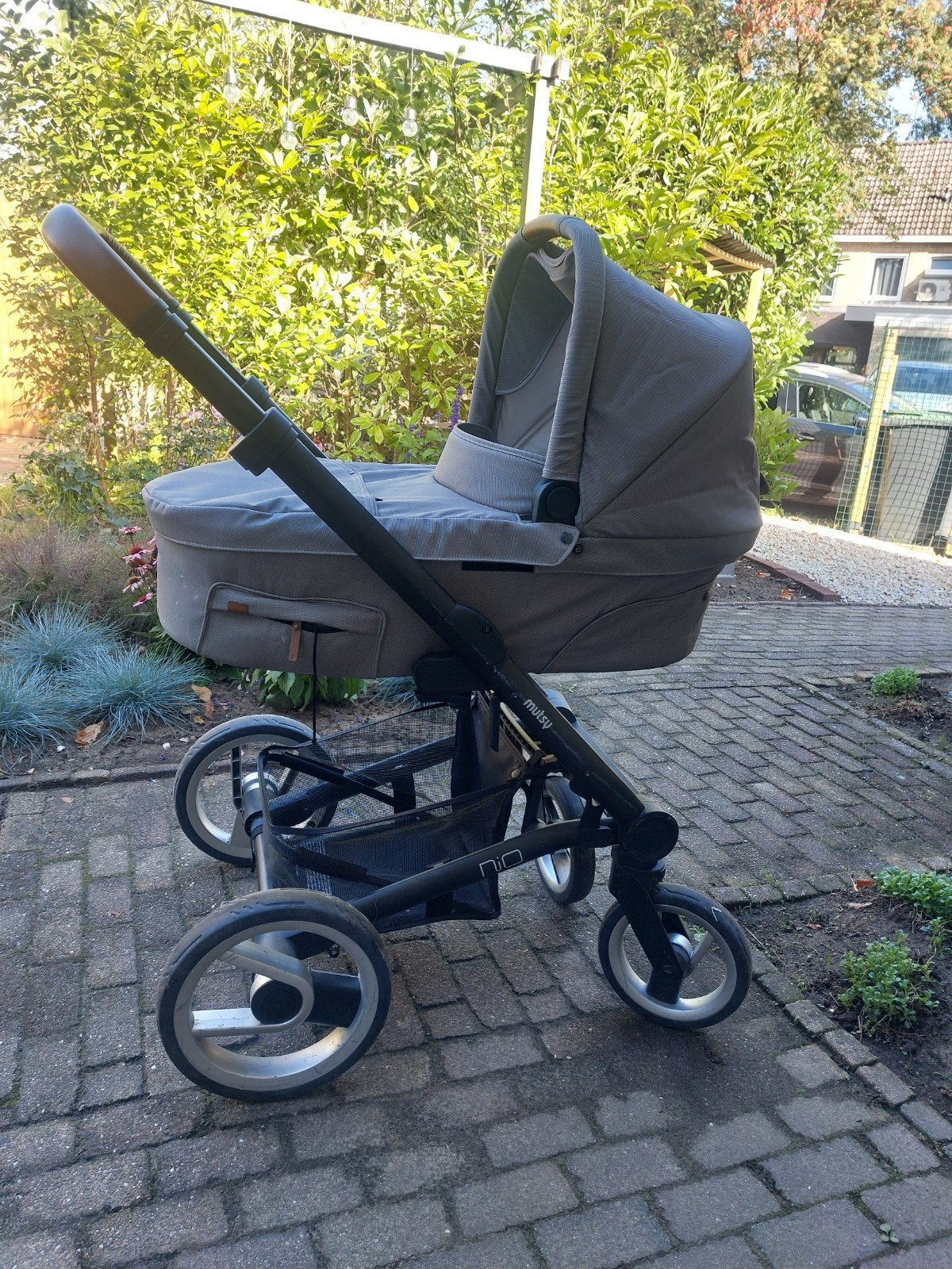 Mutsy kinderwagen taupe met accessoires, Ophalen, Gebruikt, Combiwagen, Mutsy