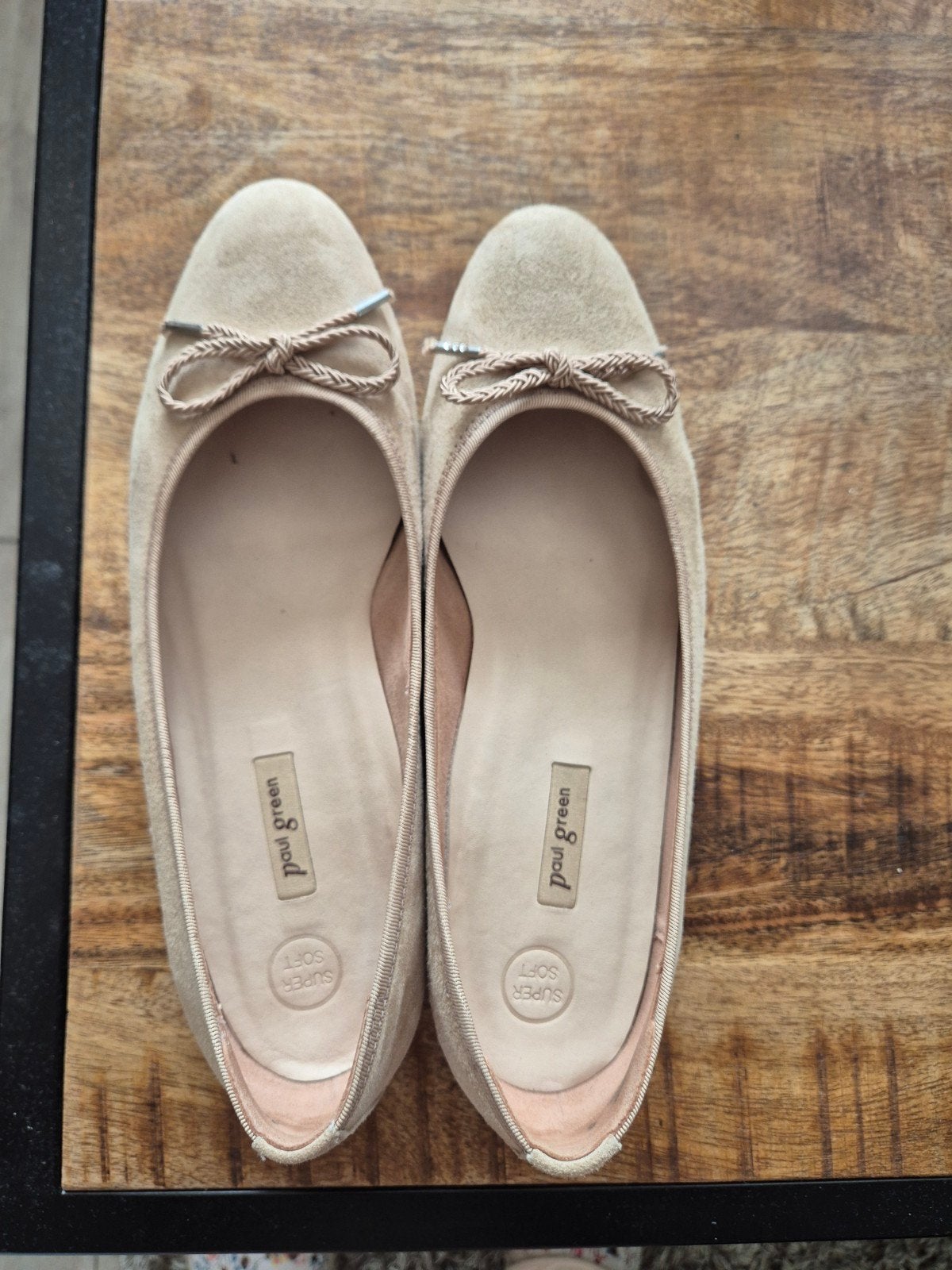 Paul Green Ballerina's - Zo goed als nieuw maat 6, Beige, Zo goed als nieuw, Paul Green, Ballerina's