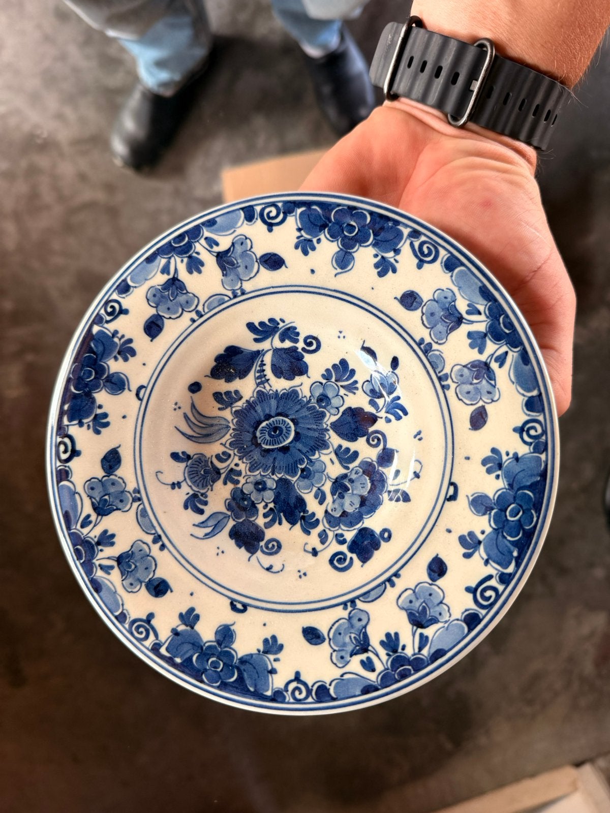 Origineel Royal Delft / De Porceleyne Fles Delfts blauw bord, Ophalen of Verzenden