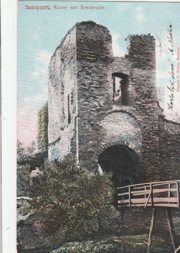 ruine van brederode 1906, Ophalen of Verzenden, Voor 1920