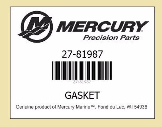 27-81987M Pakking/Gasket voor gearplug o.a. Mercury. € 2,50, Ophalen of Verzenden, Nieuw, Motor en Techniek