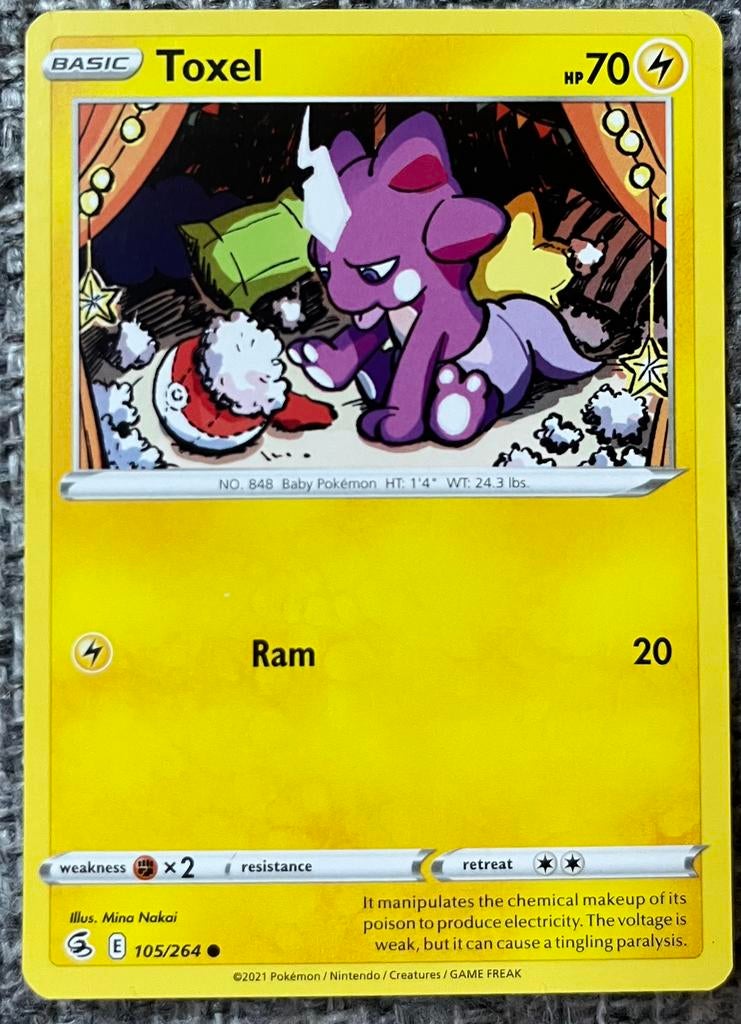 Pokémonkaart van Toxel (848) • Fusion Strike (105/264), Verzenden, Nieuw, Losse kaart