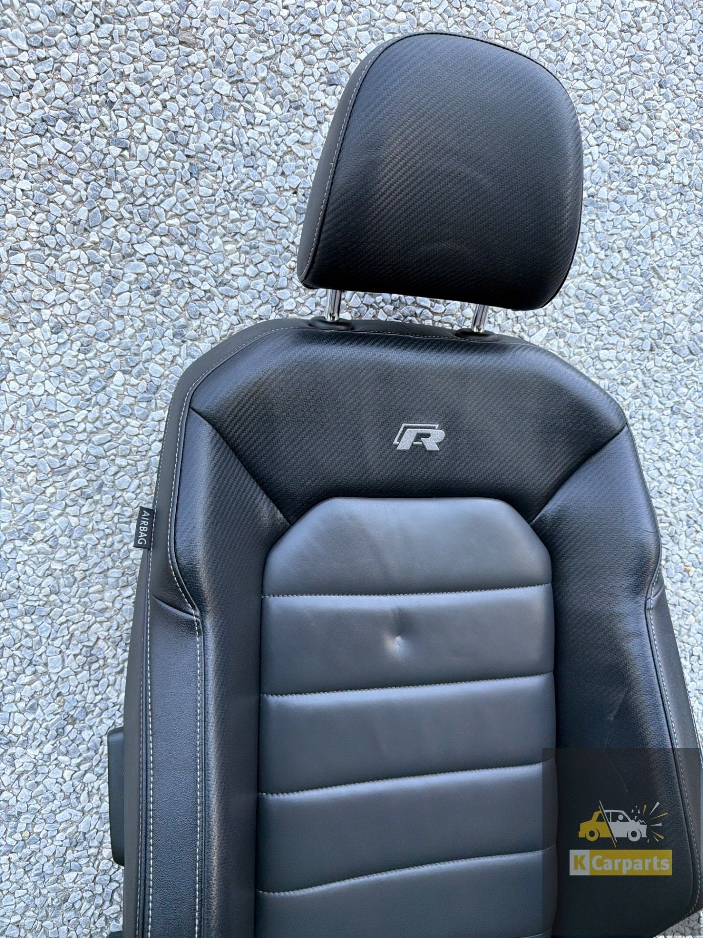 Interieur VW Golf 7 R R20 Leder/Carbon Links passagiers stoe, Auto-onderdelen, Interieur en Bekleding, Gebruikt, Volkswagen, Volkswagen AG