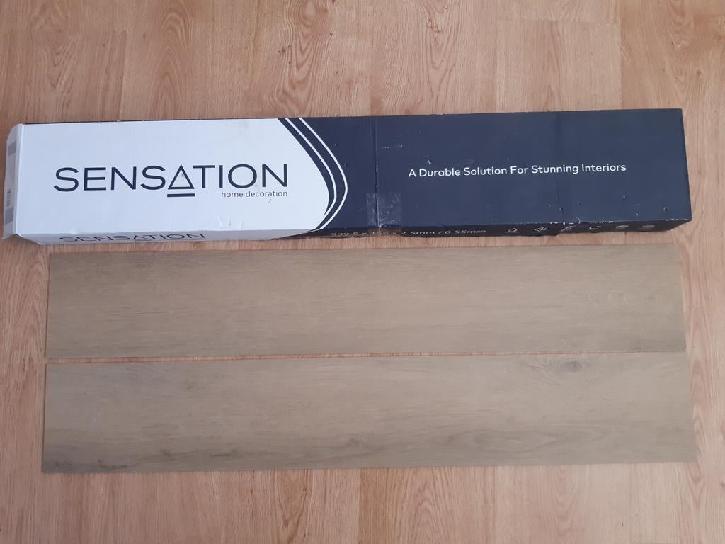 Sensation PVC Visgraat Seberg Oak, Huis en Inrichting, Stoffering | Vloerbedekking, Bruin, minder dan 10 m², Ophalen