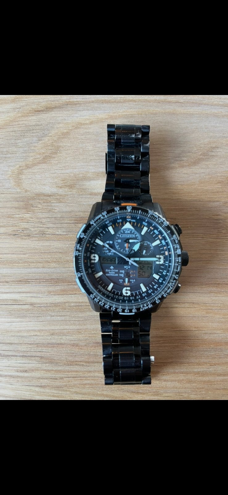 Citizen promaster JY-8075-51E zwart, Sieraden, Tassen en Uiterlijk, Horloges | Heren, Ophalen, Gebruikt, Staal, Citizen