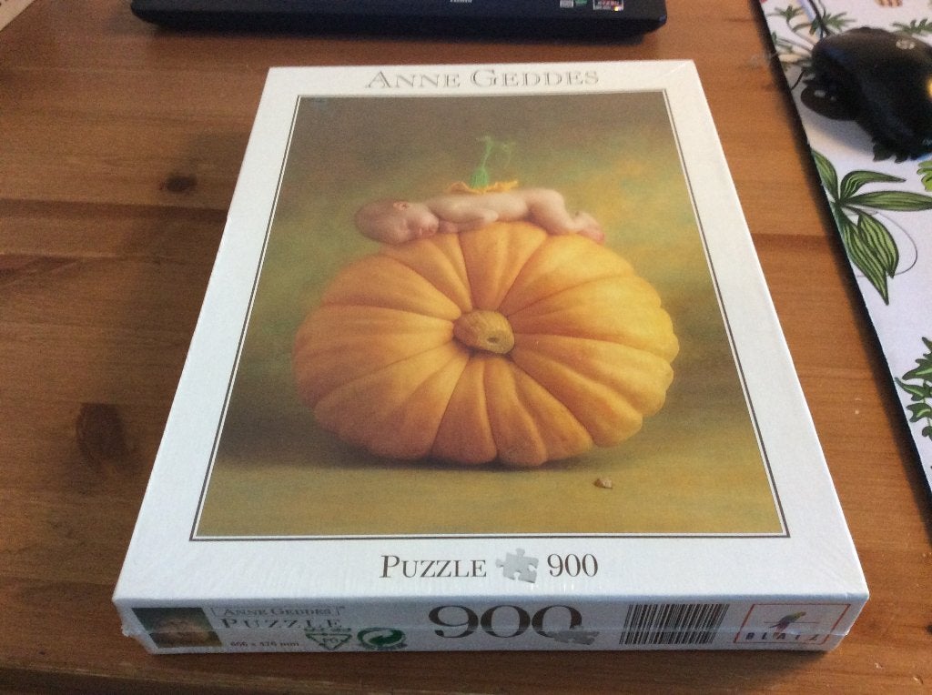 Anne Geddes Puzzel 900 stukjes "Pumpkin" nieuw, Ophalen of Verzenden, 500 t/m 1500 stukjes, Nieuw, Legpuzzel