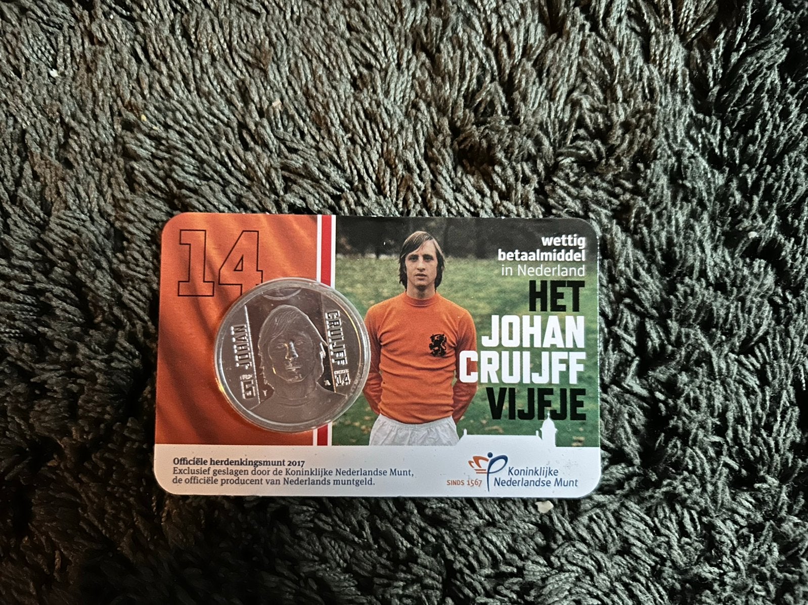 Het Johan Cruijff vijfje, Ophalen of Verzenden, Nederland, Munten