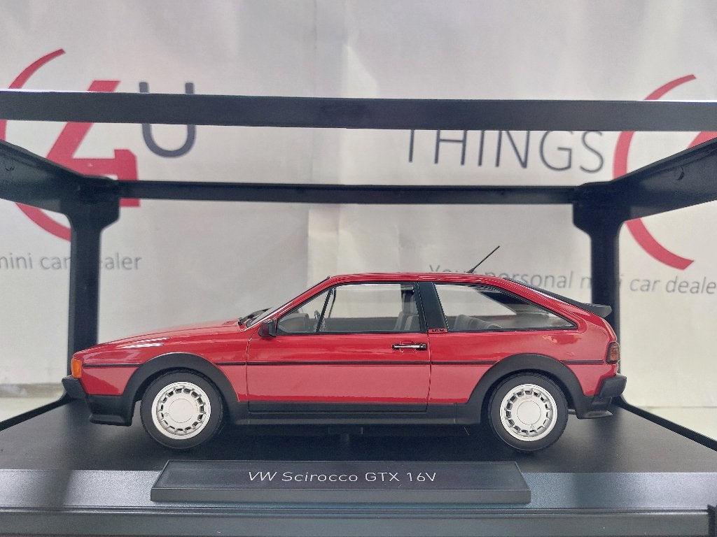 Norev 1:18 Volkswagen Scirocco 2 GTX 16V 1988 rood nieuw, Hobby en Vrije tijd, Ophalen of Verzenden, Nieuw, Auto, Norev