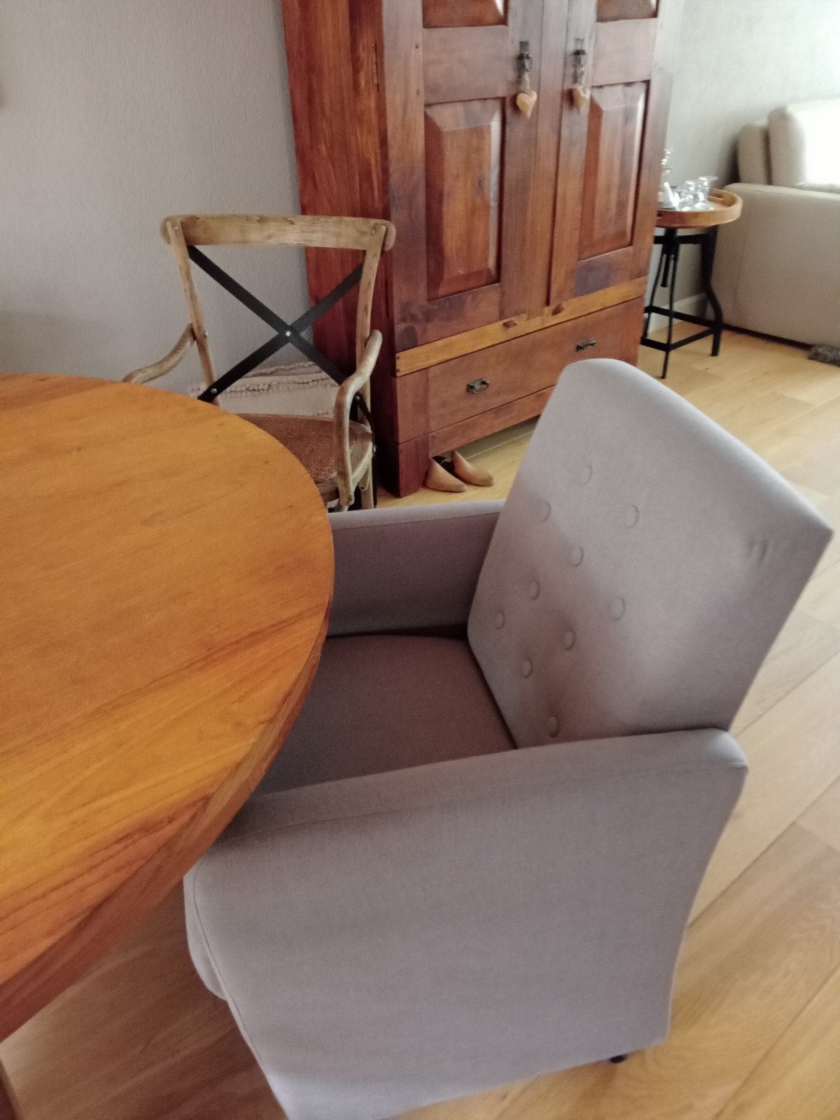 Vier z.g.a.n.eetkamerstoelen, Ophalen, Zo goed als nieuw, Minder dan 75 cm, 50 tot 75 cm