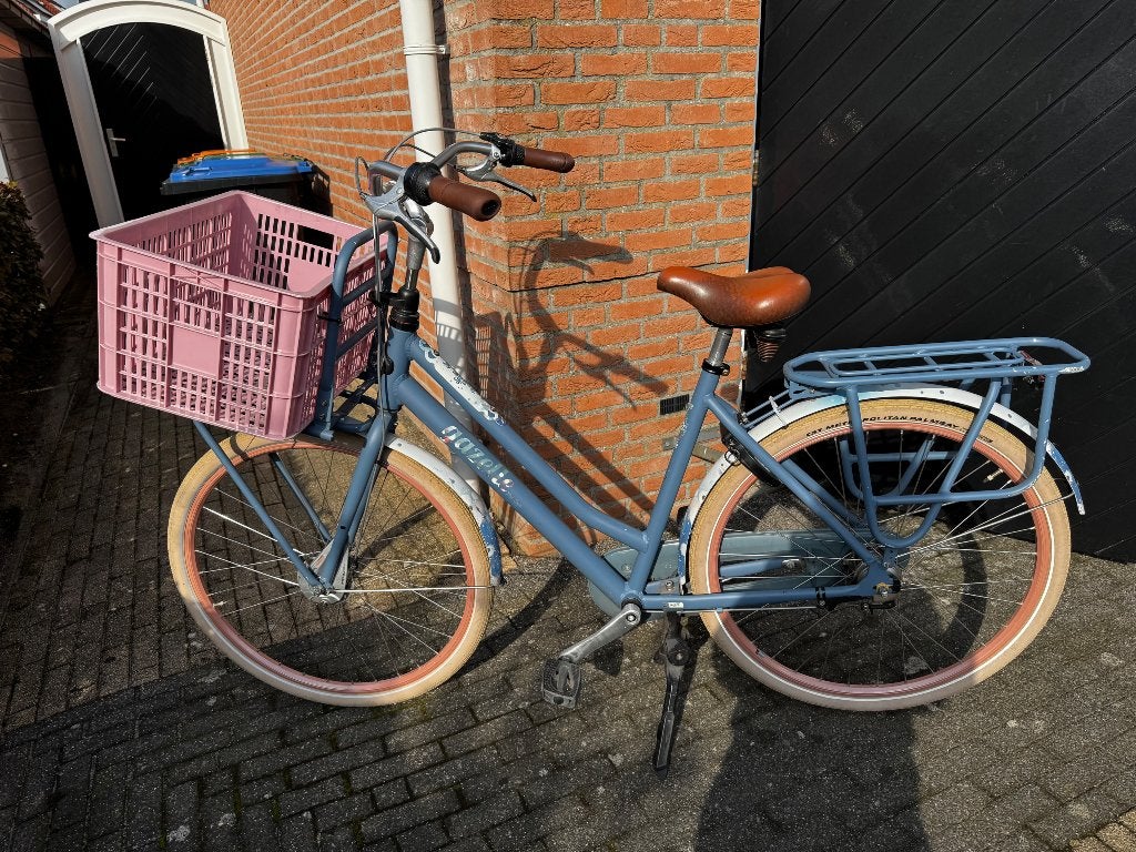 Blauwe transportfiets gazelle miss grace, Fietsen en Brommers, Ophalen, Versnellingen, Gazelle, Trommelrem