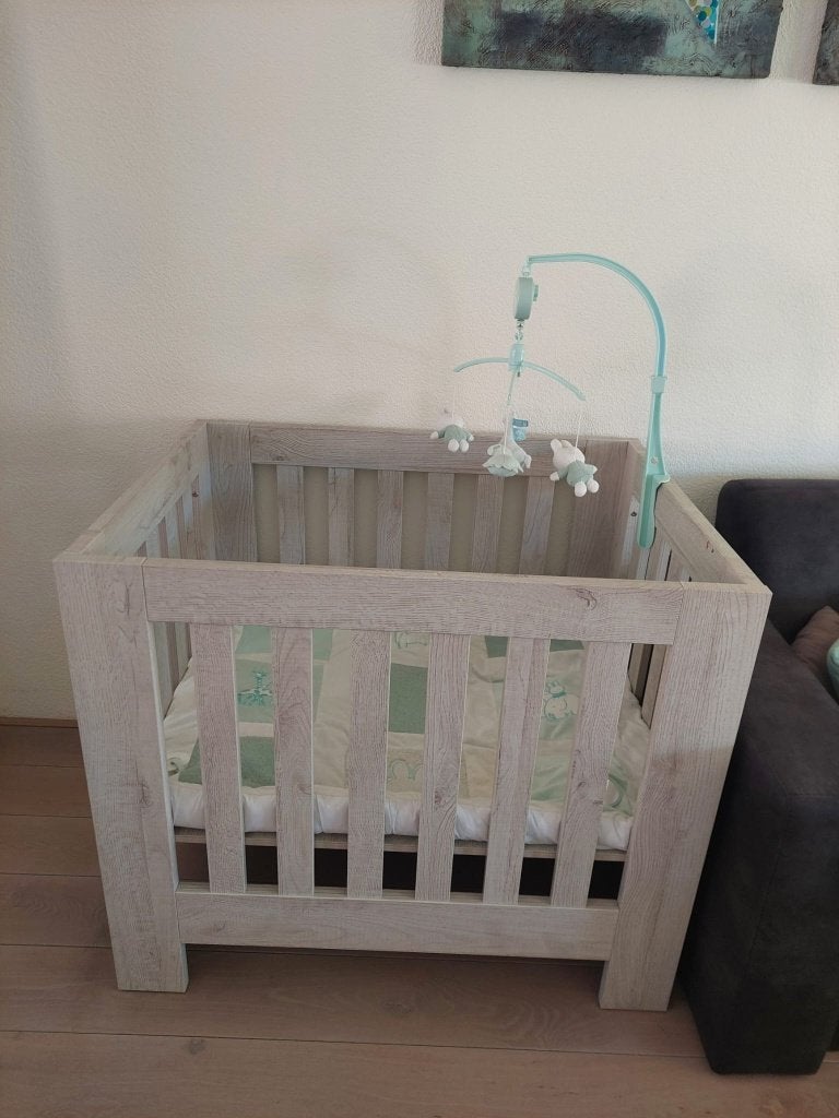 TWF box licht grijs, Kinderen en Baby's, Boxen, Ophalen, Gebruikt, Vierkant, In hoogte verstelbaar