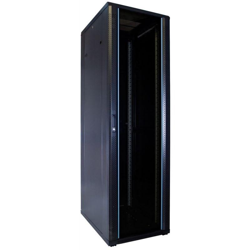 Standaard rack 42U | Licht gebruikt, Computers en Software, Serverkasten, Ophalen, Gebruikt, Glas, Plaatstaal