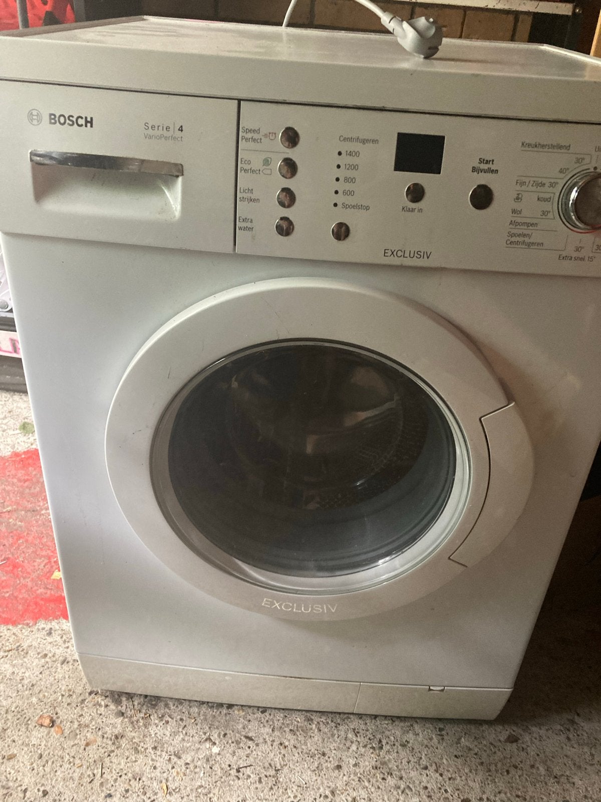 Bosch Serie 4 VarioPerfect Wasmachine - Wit, Witgoed en Apparatuur, Wasmachines, Gebruikt, Voorlader, 6 tot 8 kg, 85 tot 90 cm
