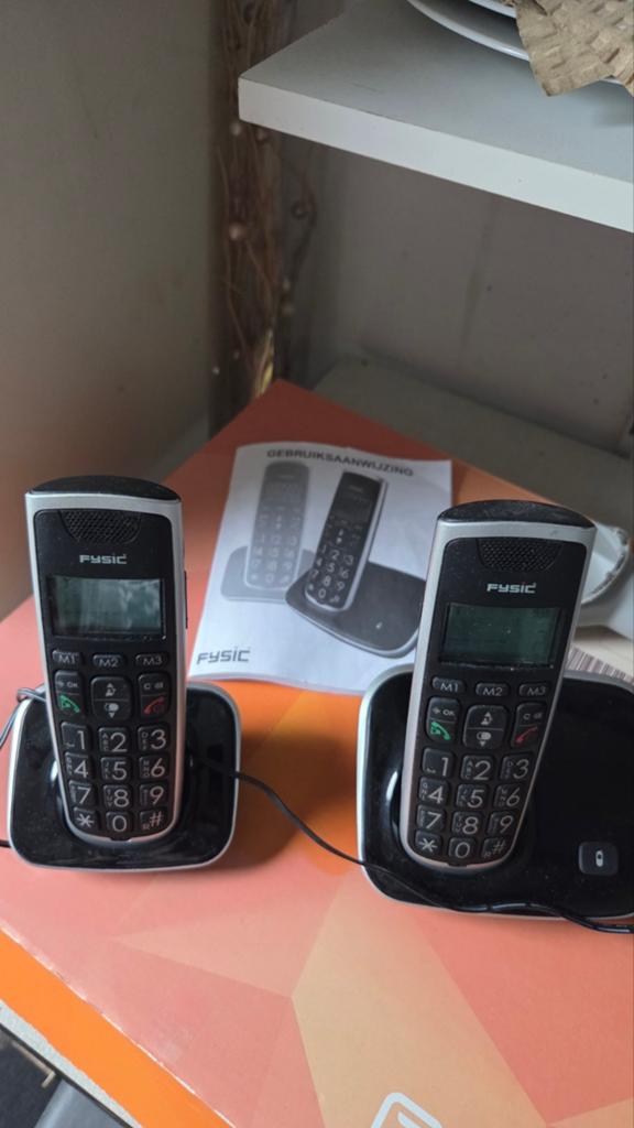 Fysic seniorentelefoon 2 stuks, Ophalen of Verzenden