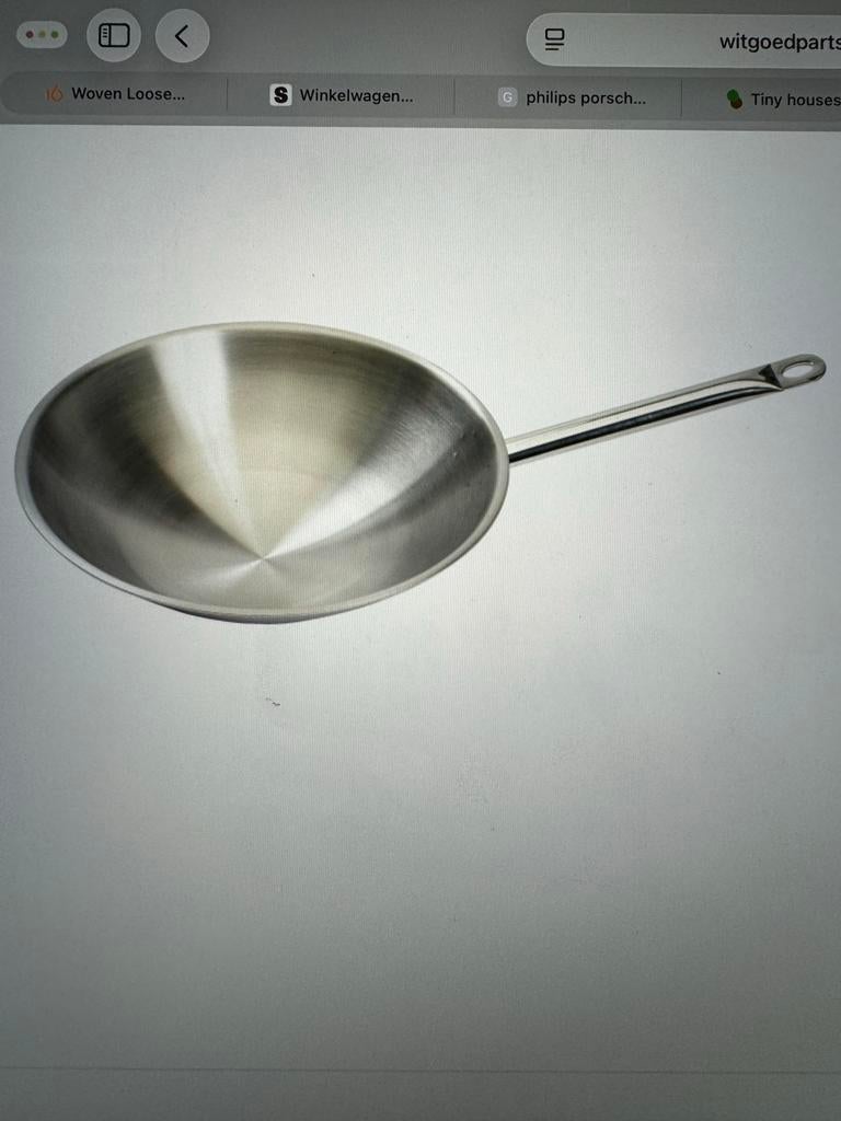 Gaggenau Wokpan met wokring voor VI 414 kookplaat, Ophalen, Gebruikt