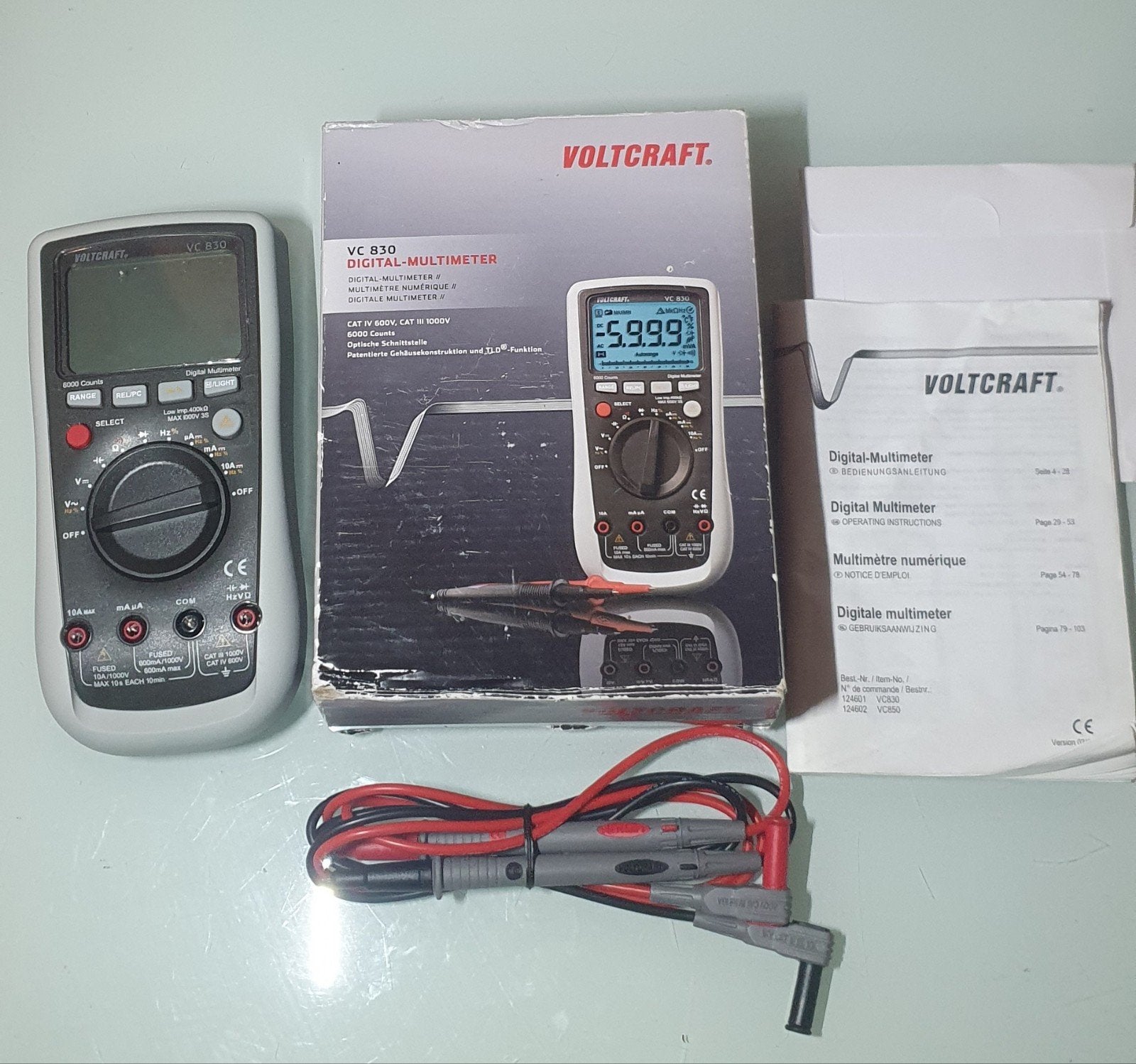 volcraft vc830 digitale multimeter, Ophalen of Verzenden, Nieuw, Elektriciteit