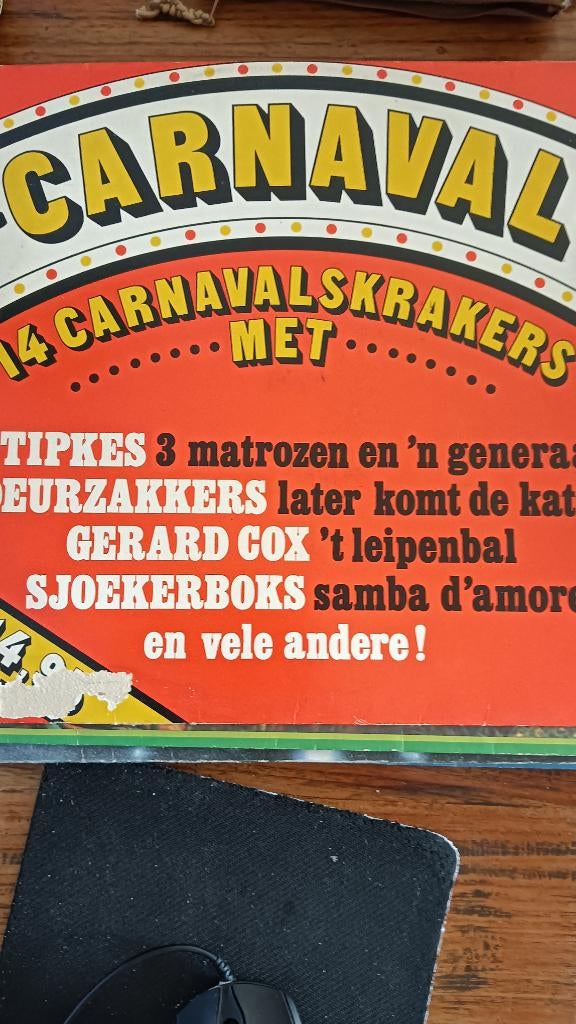 Carnaval 14 carnaval krakers lp, Ophalen, Gebruikt, Levenslied of Smartlap, 12 inch