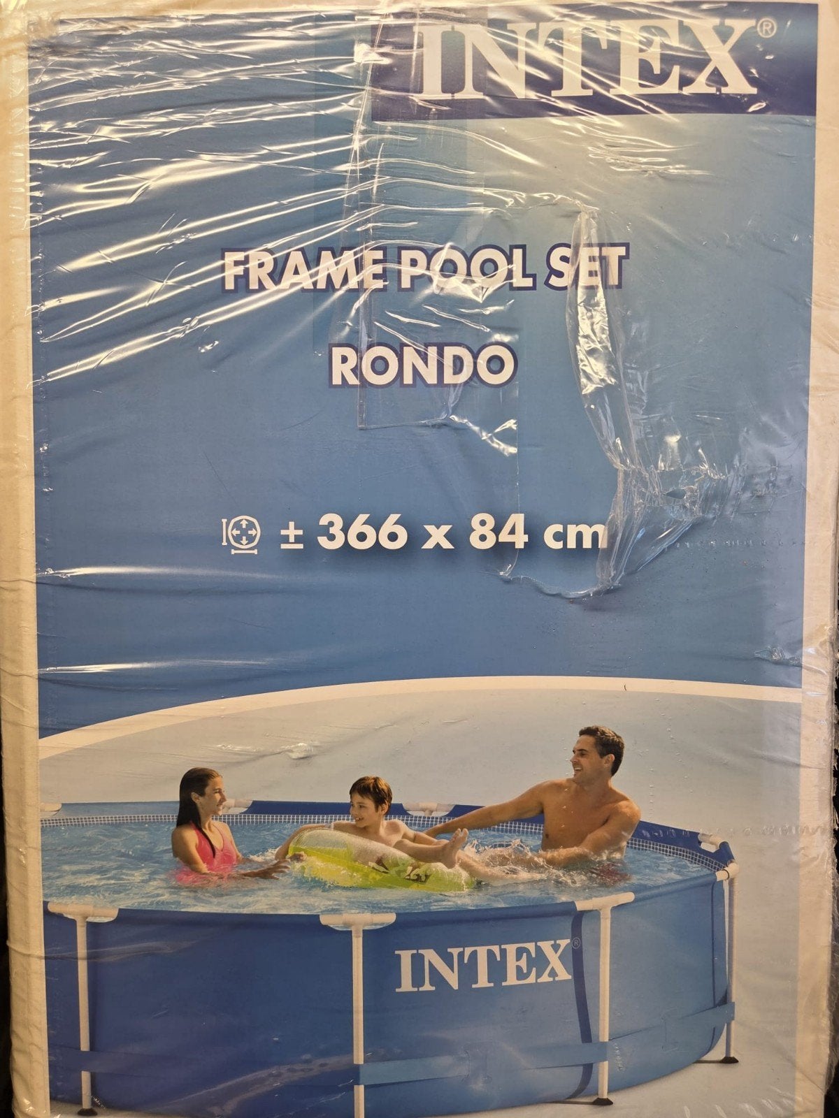 intex frame Pool set 366 84 cm hoog rond complete set nieuw, 80 tot 120 cm, Rond, Ophalen of Verzenden, Opzetzwembad