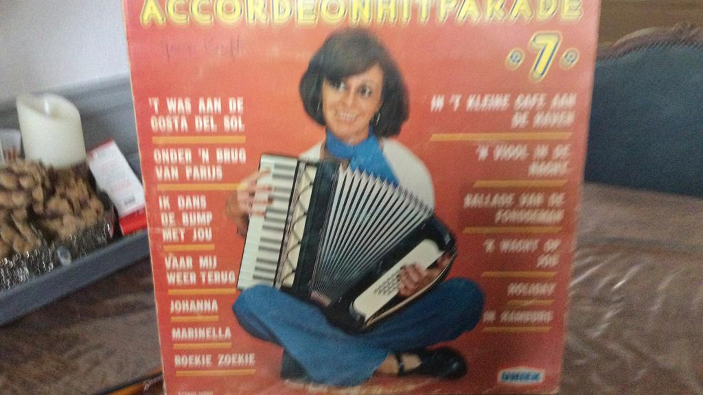 Accordion Hitparade :nr:7 Telstar lp, Ophalen of Verzenden, Zo goed als nieuw, Overige formaten, Levenslied of Smartlap