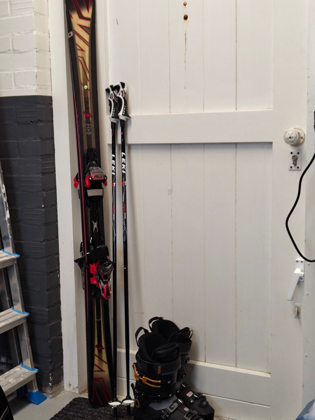 K2 Ski Set: 27/27.5 BFC 110 skischoenen & Iconic 80 ski's, 160 tot 180 cm, Gebruikt, Skiën, Ski's