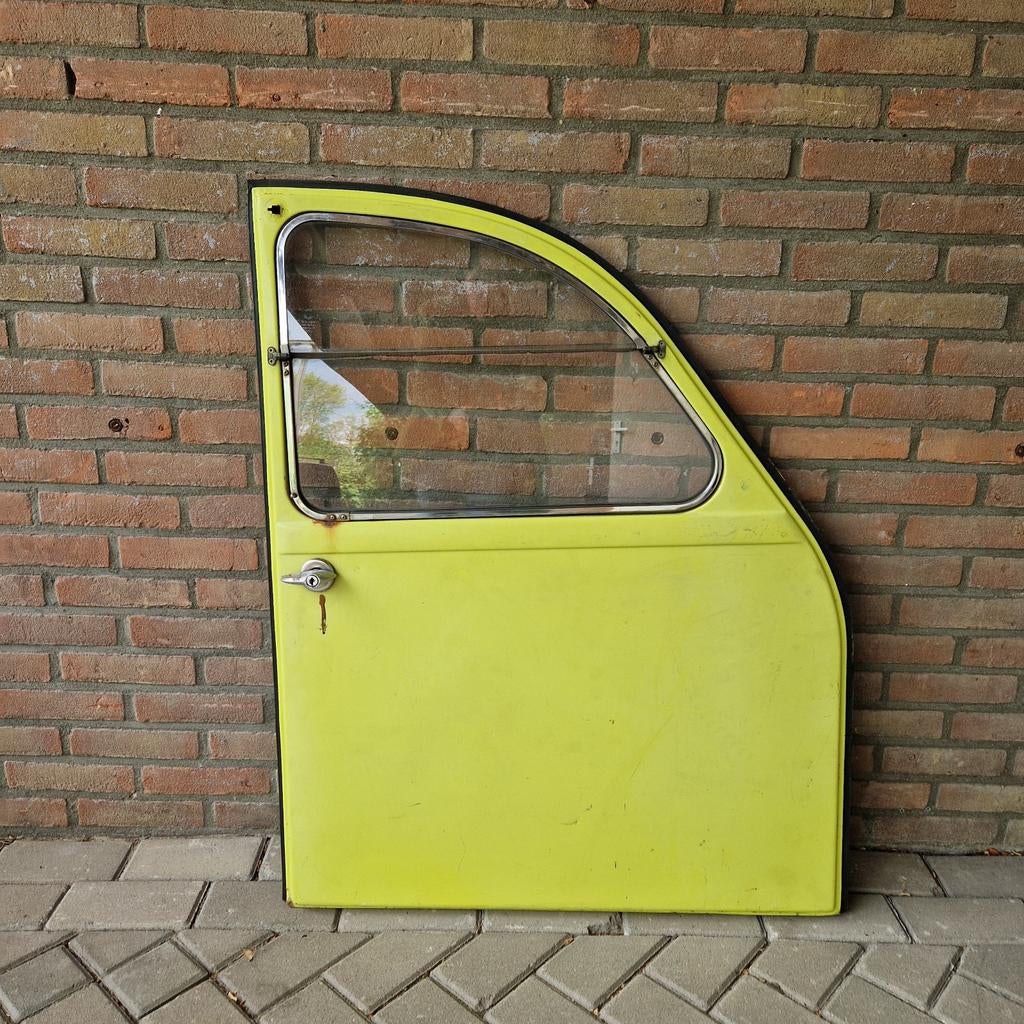Vintage Citroën deur eend gele deur auto CV2, Auto-onderdelen, Kolibrivintagehal@gmail.com, Gebruikt, Deur, Kolibri vintage