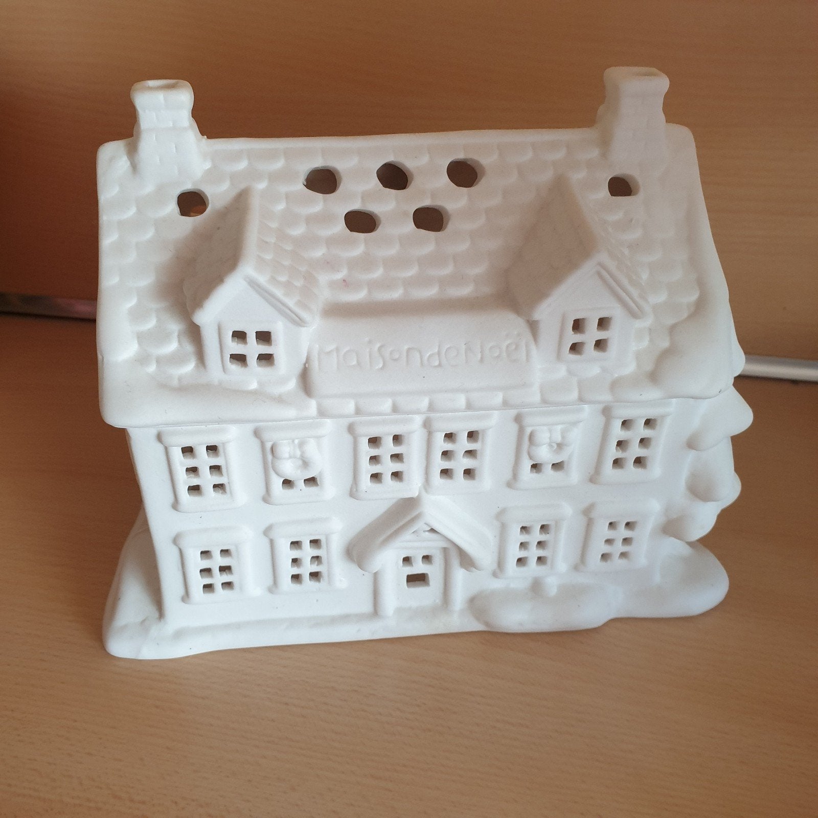 riviera maison noeël kerk huisje waxine holder, Ophalen, Wit