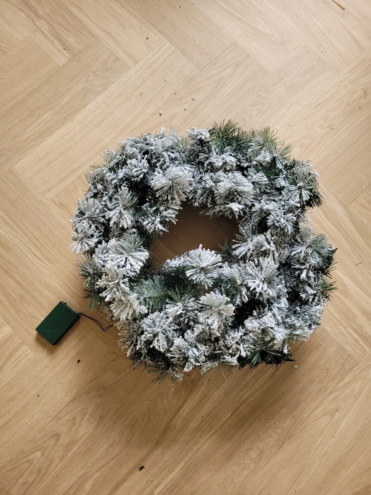 Kerstkrans met verlichting, Ophalen, Zo goed als nieuw