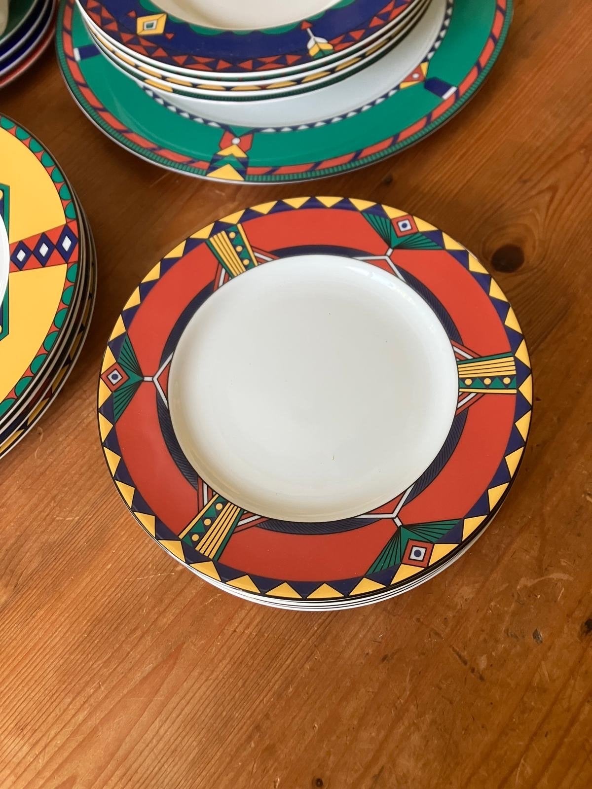 Vierdelig kleurig servies van Kahla, Ophalen, Gebruikt, Overige merken, Keramiek