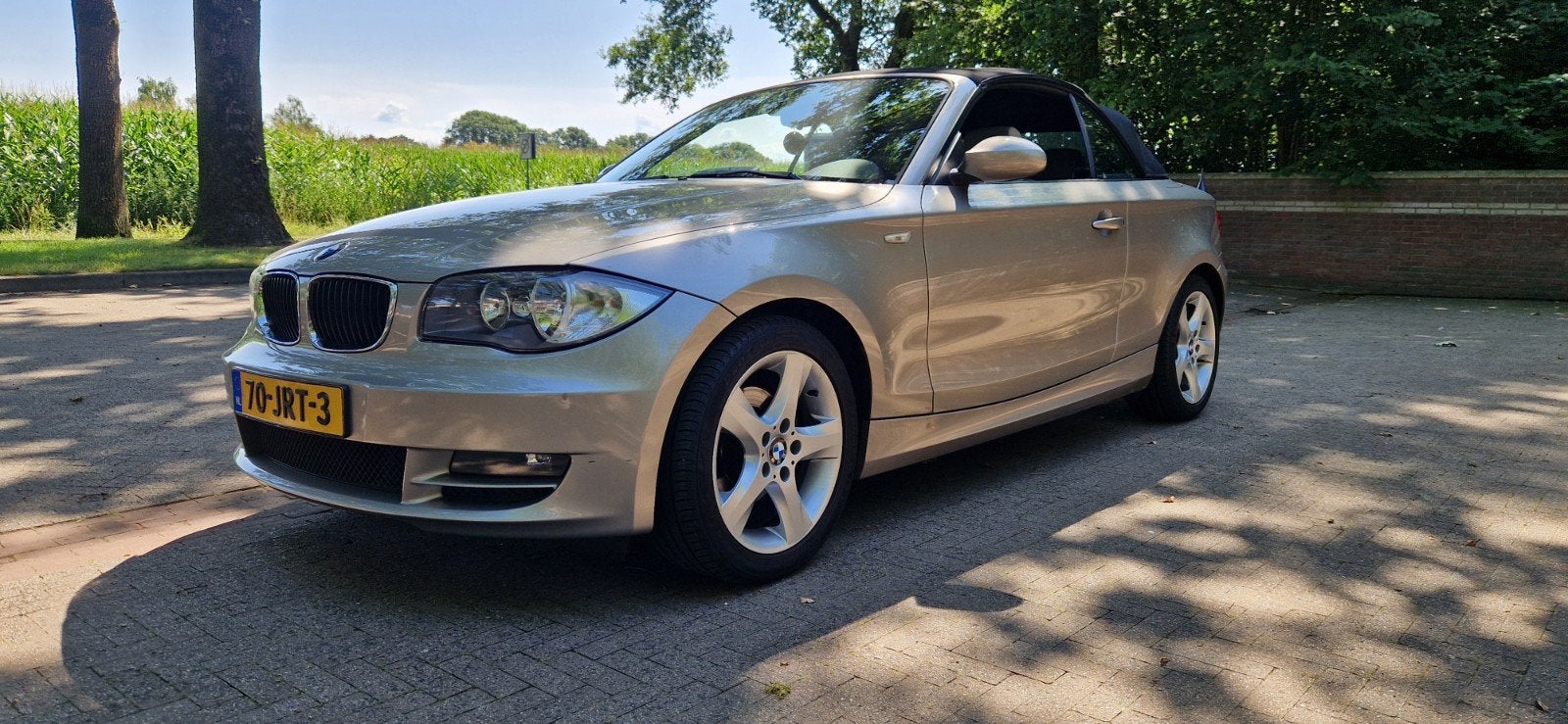 BMW 1-Serie 2.0 118I Cabrio 2009 Grijs, 1-Serie, Achterwielaandrijving, 1995 cc, Beige