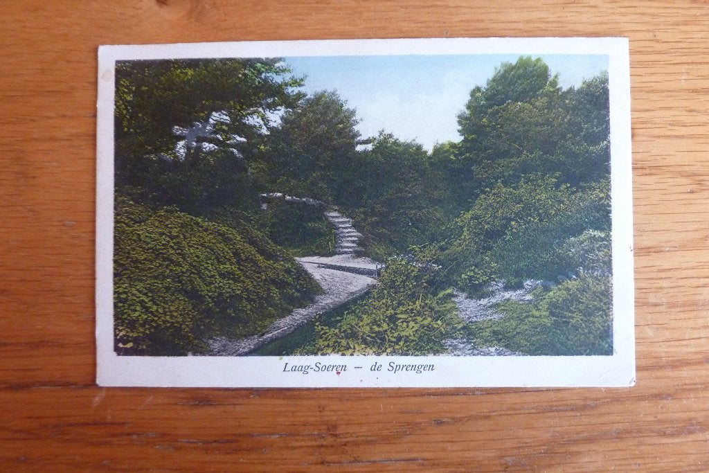 briefkaart Laag-Soeren de Sprengen rond 1937, Ophalen of Verzenden, 1920 tot 1940, Gelopen, Gelderland