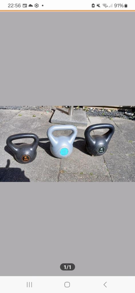 Kettlebel set 2-4&6kg, Sport en Fitness, Ophalen of Verzenden