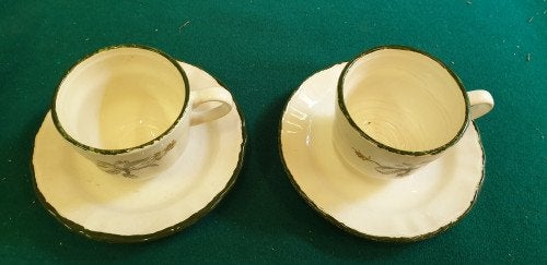 kop en schotel vintage, Huis en Inrichting, Keuken | Servies, Ophalen of Verzenden, 'T Olde Gre-j, Info@toldegrej.nl, Endepoelstraat 20f Didam