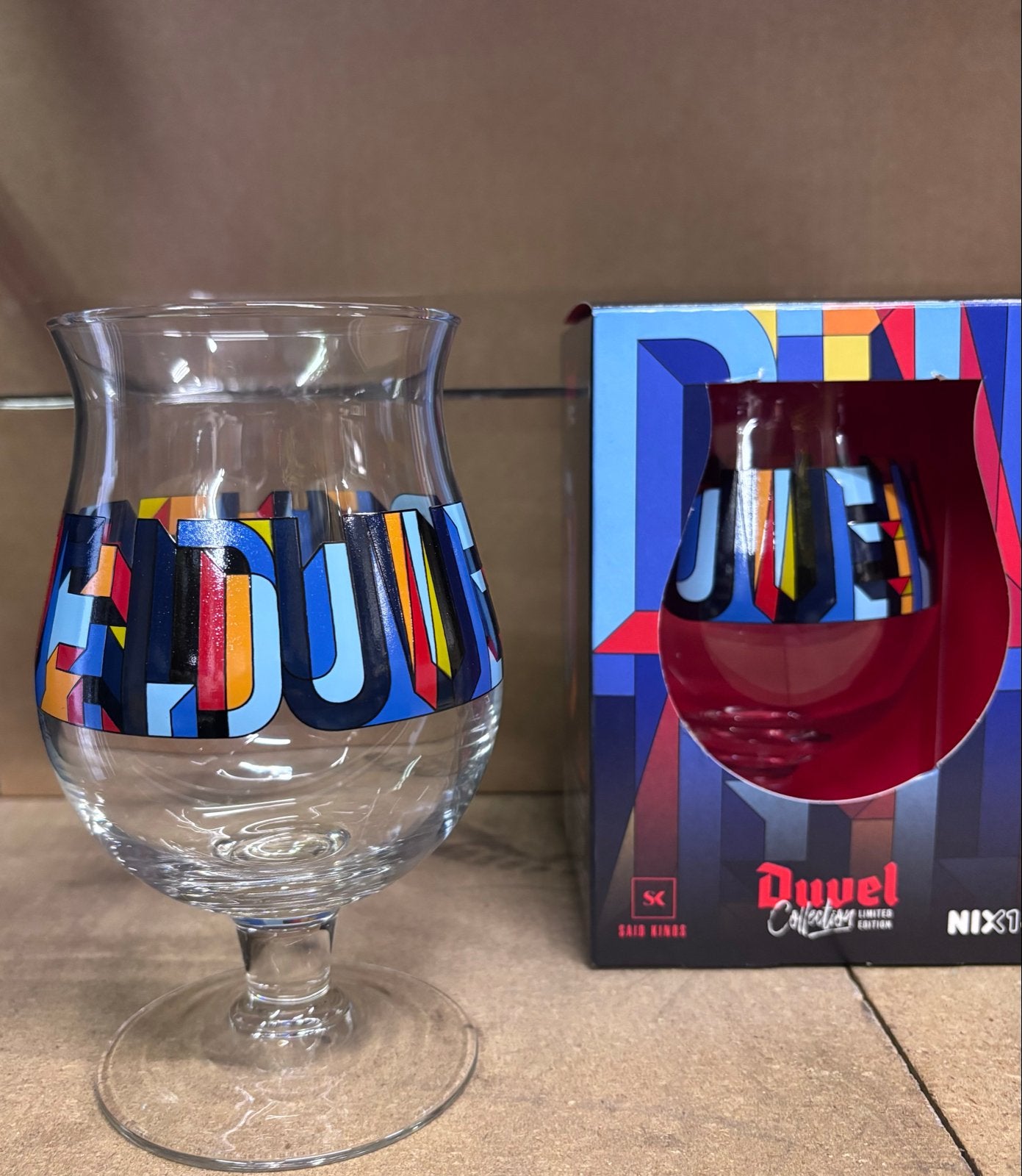 Duvel Limited Edition Glas Said Sings NIX1 - 4 stuks, Ophalen of Verzenden