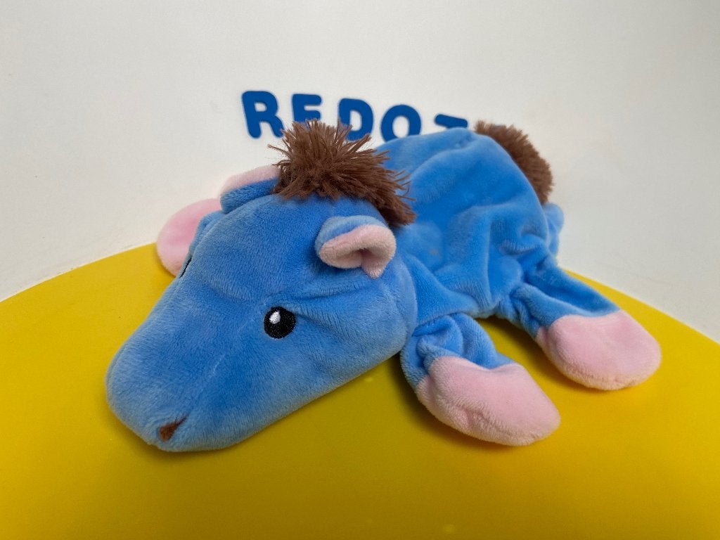 K2518 hema handpop ezel, Kinderen en Baby's, Speelgoed | Knuffels en Pluche, Ophalen of Verzenden, Gebruikt, Overige typen