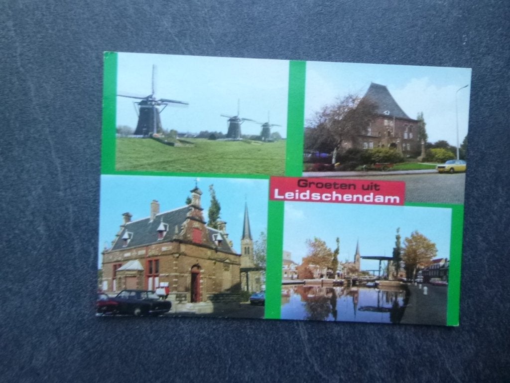 Leidschendam, groeten uit molen/auto/brug 1978, Verzenden, 1960 tot 1980, Gelopen, Noord-Brabant